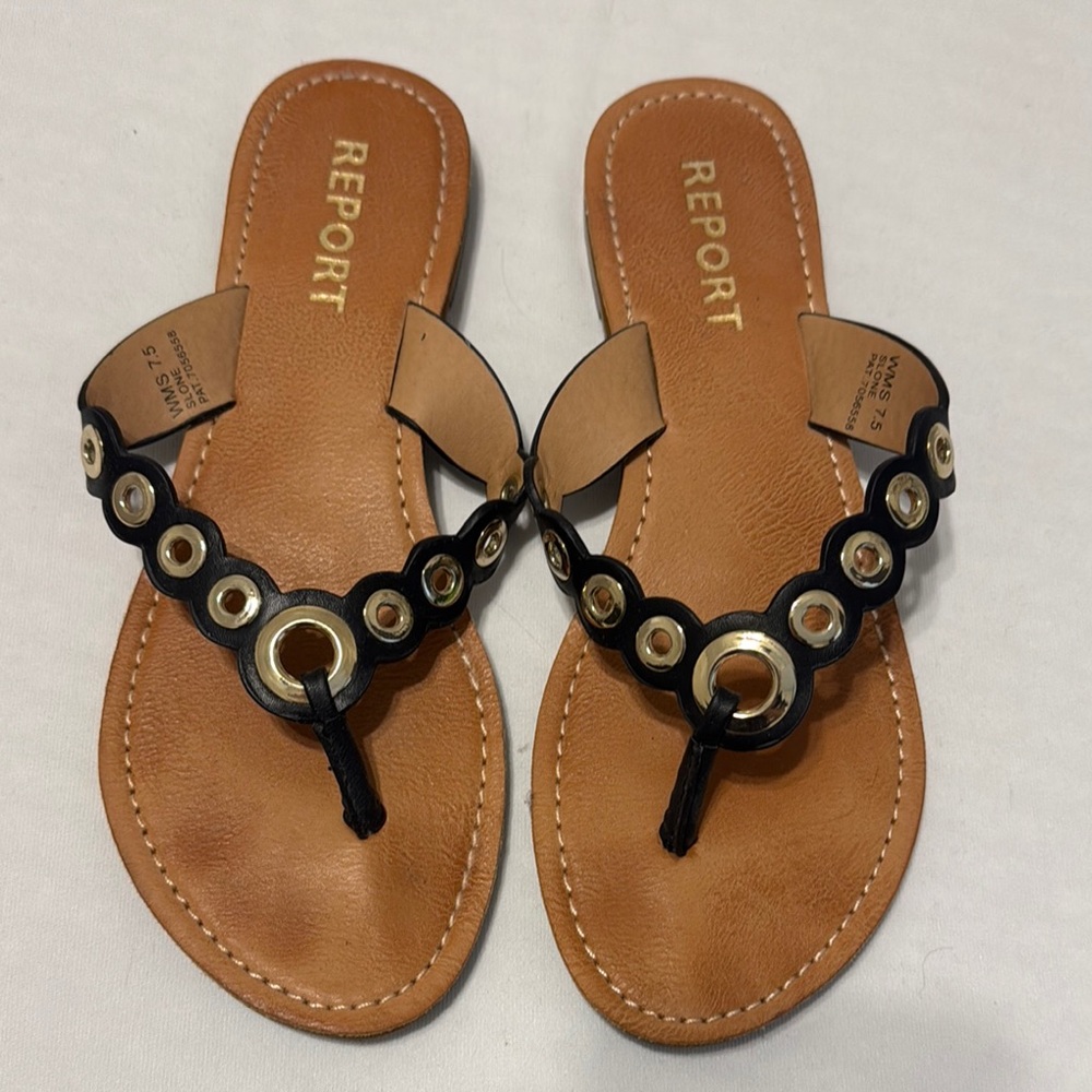 Report Black and Brown Women's Sandals